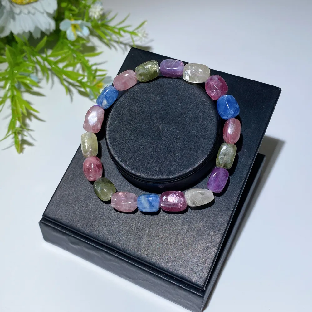 10mm Purple Mica Green Mica Yellow Mica & Kyanite Bracelet Crystal Healing Bulk Wholesale