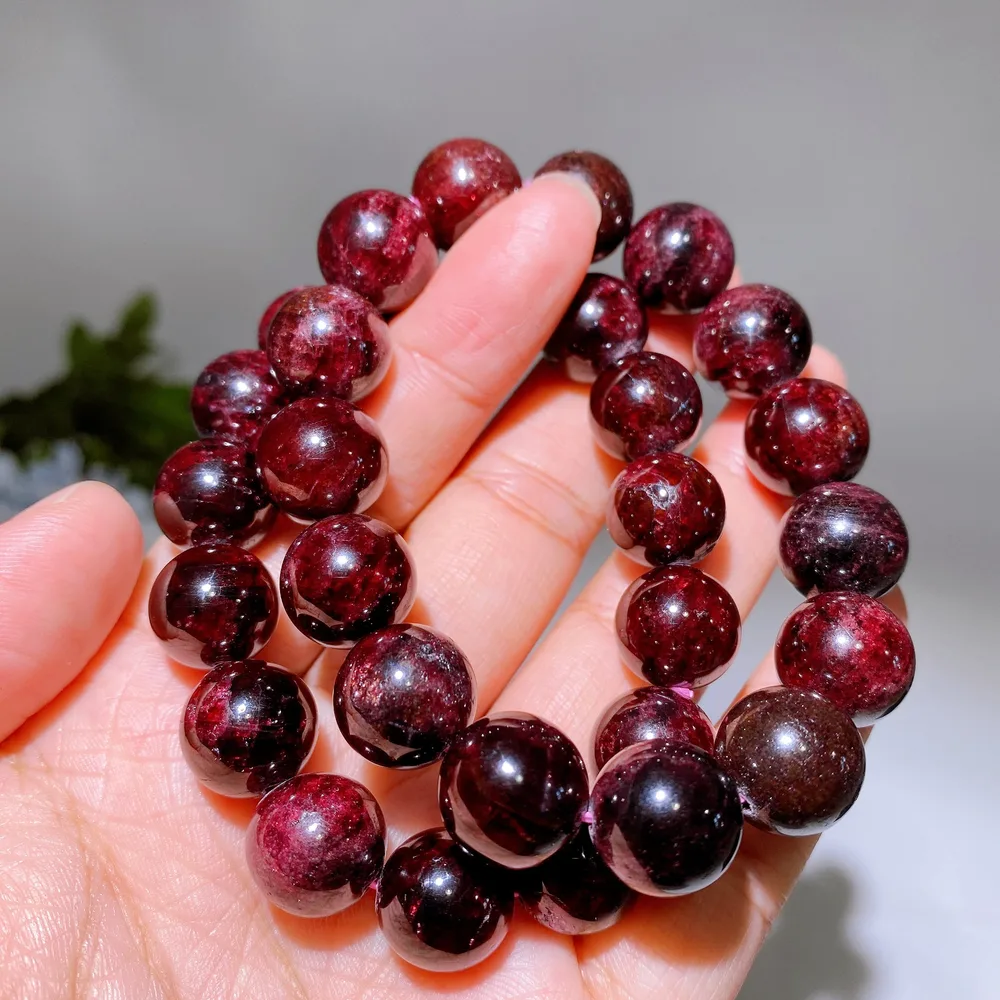 13mm Garnet Bracelet Crystal Healing Bulk Wholesale