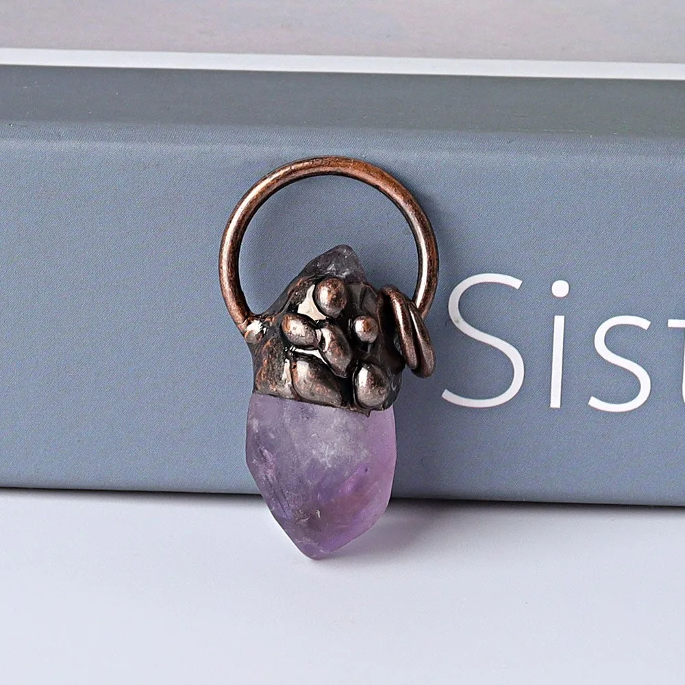 1.5" Amethyst Pendant for DIY Best Crystal Wholesalers