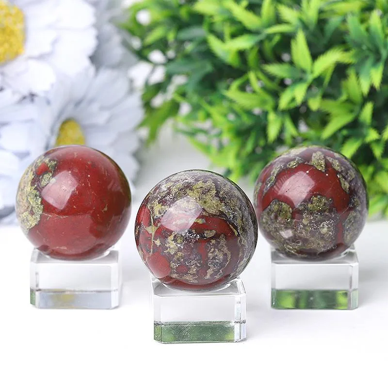 1.5" Dragon Blood Stone Crystal Sphere Best Crystal Wholesalers