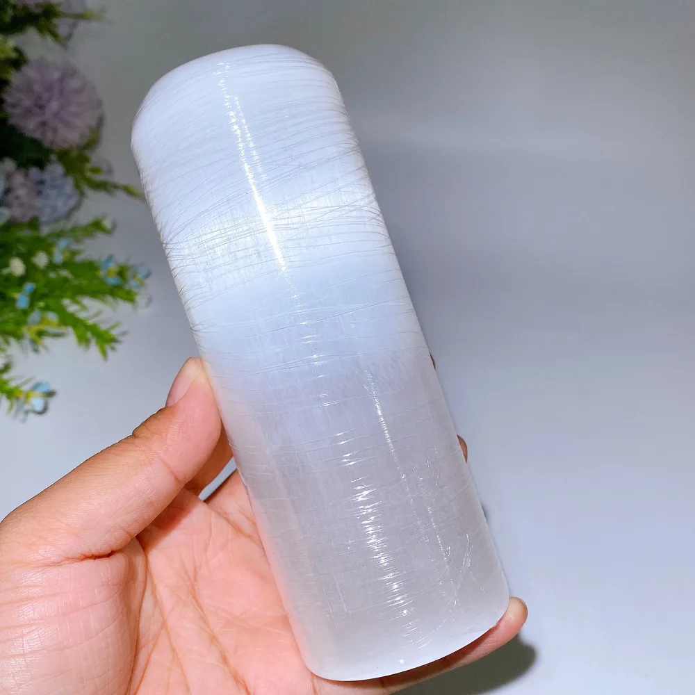 15cm Selenite Cylinder Crystal Healing Bulk Wholesale
