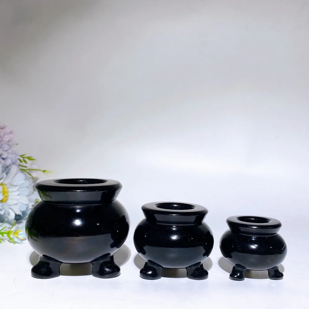 2.0"-3.1" Crystal Pot Carving Crystal Healing Bulk Wholesale