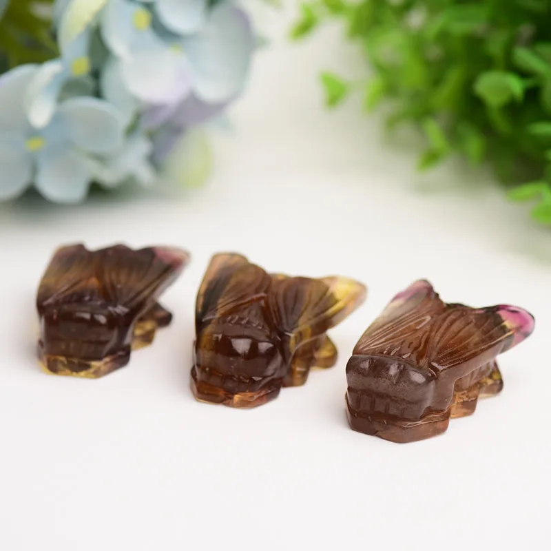 2.0" Fluorite Cicada Crystal Carving Animals Bulk Crystal wholesale suppliers