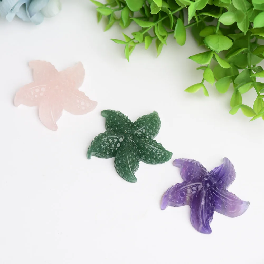 2.0" Sea Star Crystal Carving Animals Bulk Best Crystal Wholesalers