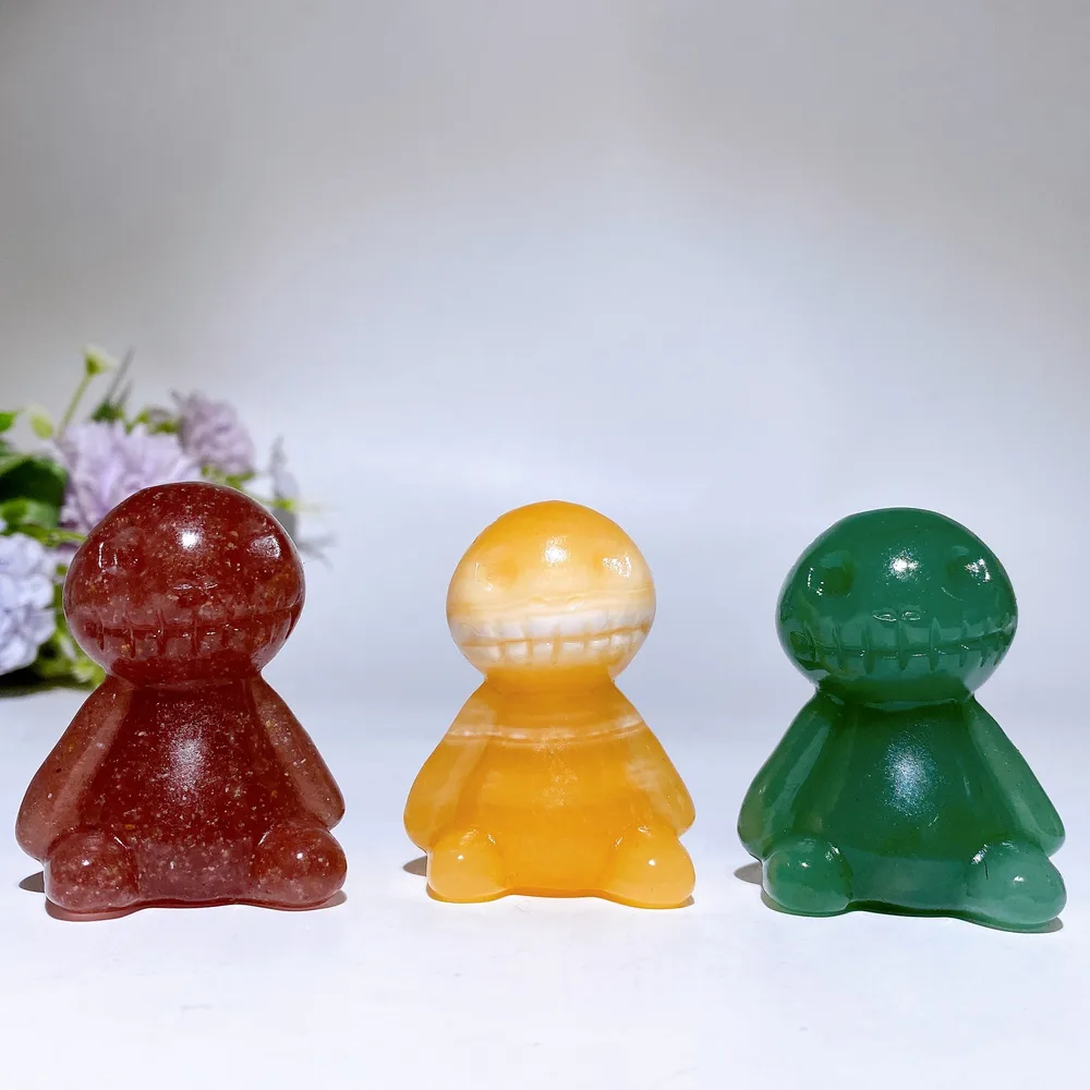2.1"-2.4" Crystal Voodoo Doll Carving Crystal Healing Bulk Wholesale