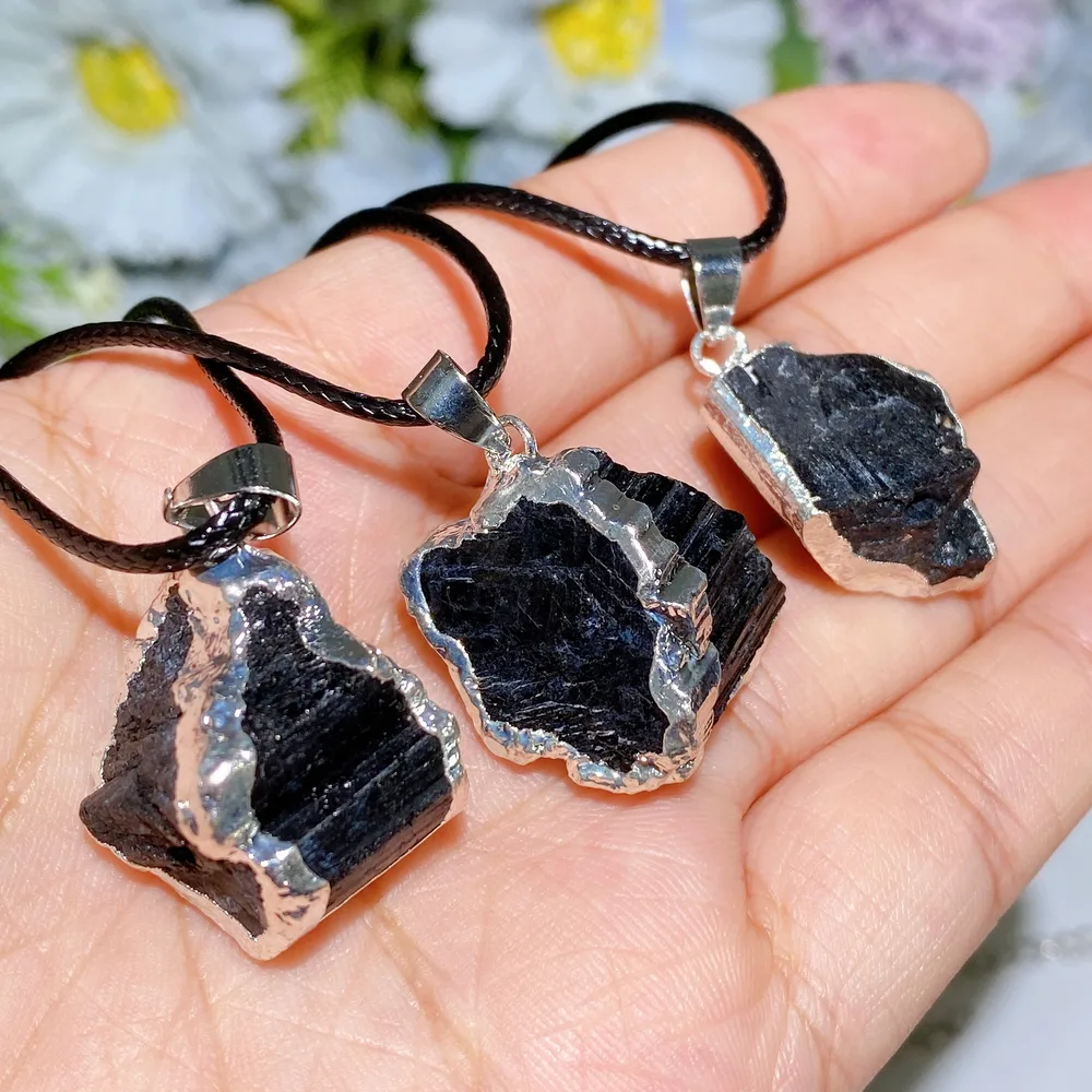 2-3cm Black Tourmaline Pendant Crystal Healing Bulk Wholesale