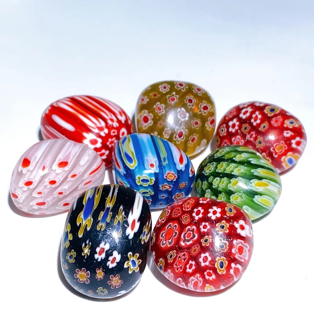 2-3cm Colorful Glass Tumbles Bag Crystal Healing Bulk Wholesale