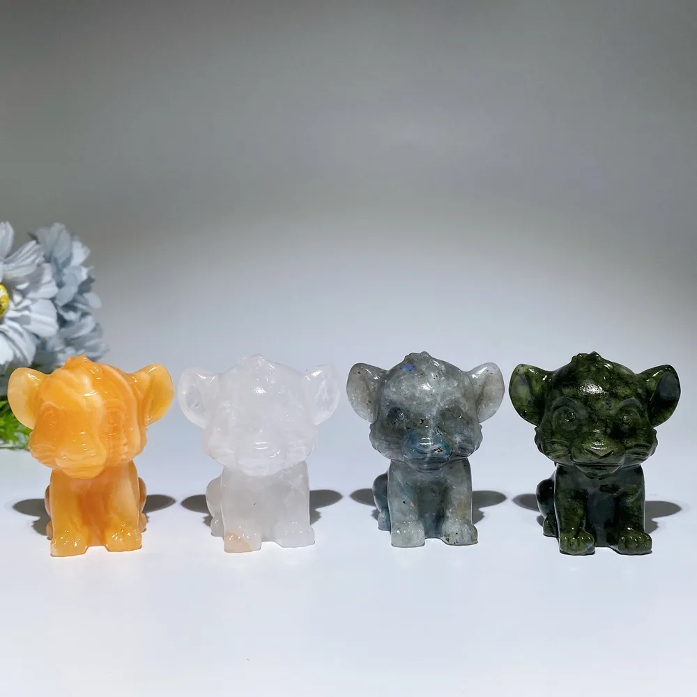 2.4" Crystal Simba Carving Crystal Healing Bulk Wholesale