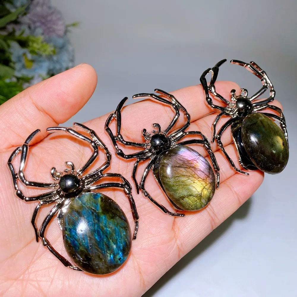 2.4" Labradorite Spider Free Form Crystal Healing Bulk Wholesale