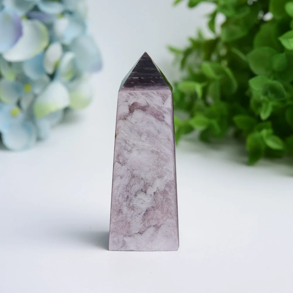 2.5"-4.0" Purple Lepidolite Crystal Tower Bulk Wholesale