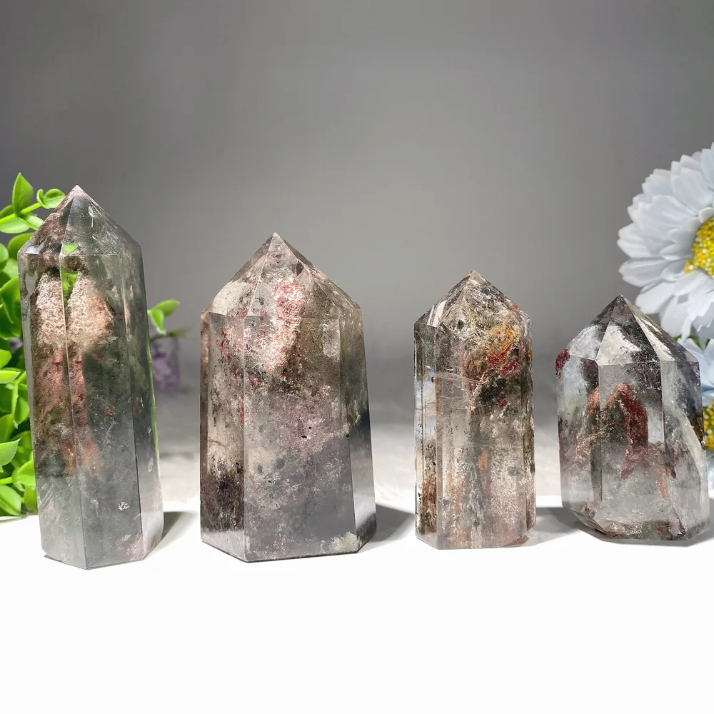 2.5"-4.5" Garden Quartz Tower DT Points Bulk Wholesale