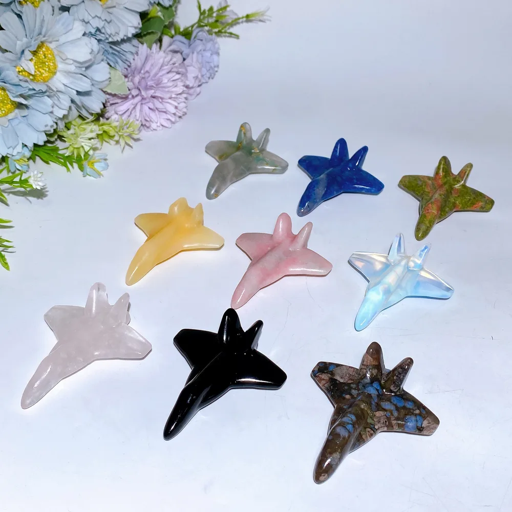 2.7" Crystal Plane Carving Crystal Healing Bulk Wholesale