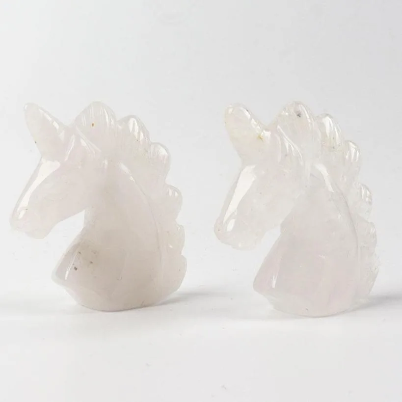 2" Clear Quartz Crystal Carving Unicorn Animal BulkBest Crystal Wholesalers