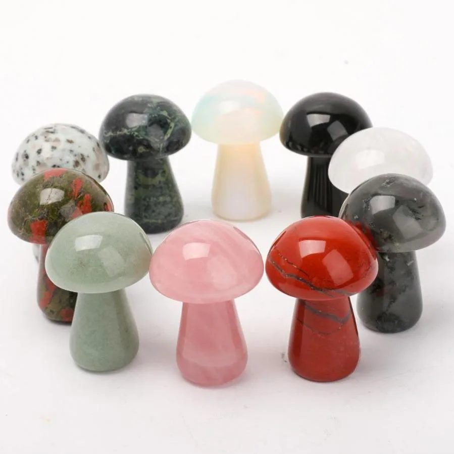 2" Crystal Mushroom Carvings Plants Bulk Best Crystal Wholesalers