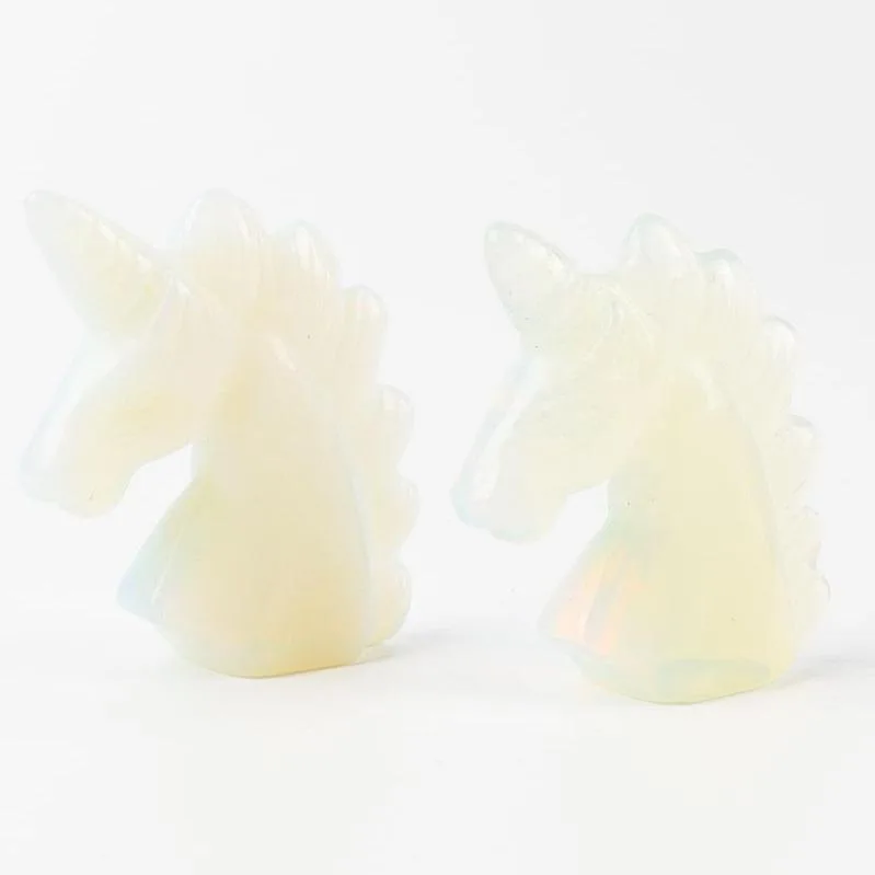 2" Opalite Crystal Carving Unicorn Animal Bulk Best Crystal Wholesalers
