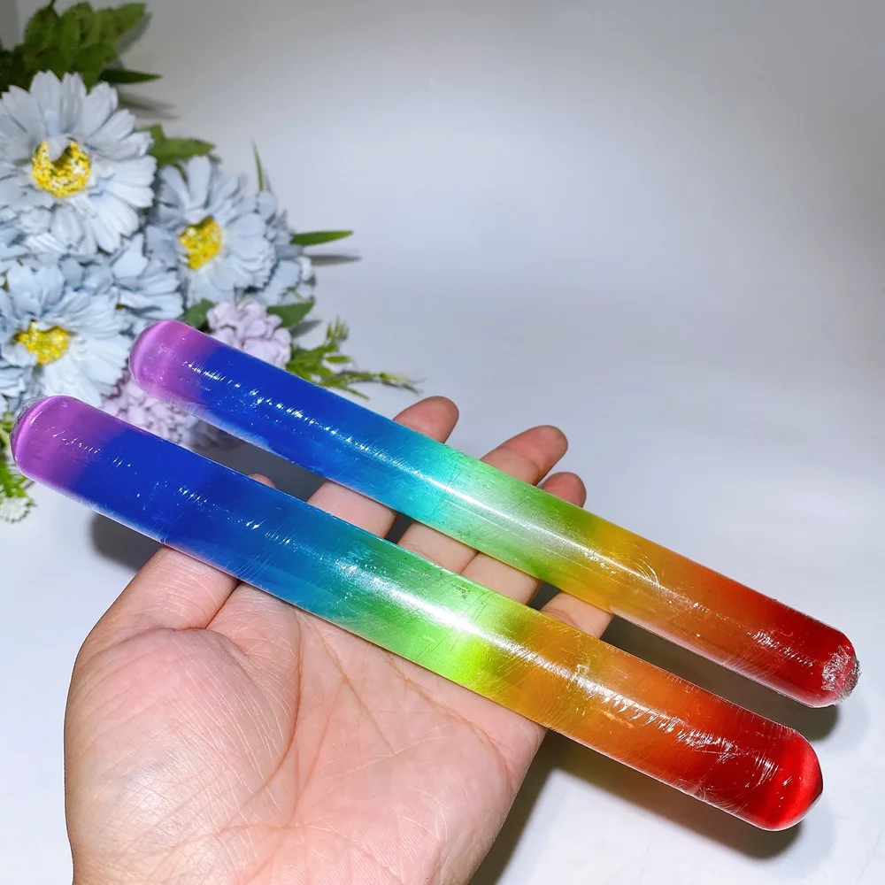20cm Aura Selenite Wand Crystal Healing Bulk Wholesale