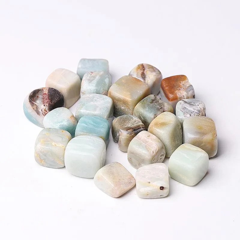 0.1kg 20mm-25mm Sky Blue Cubes bulk tumbled stone Best Crystal Wholesalers