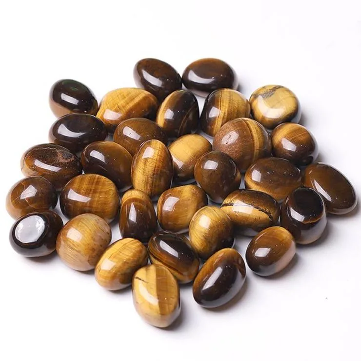 0.1kg High Quality Polished Tiger Eye bulk tumbled stone for Sale Best Crystal Wholesalers