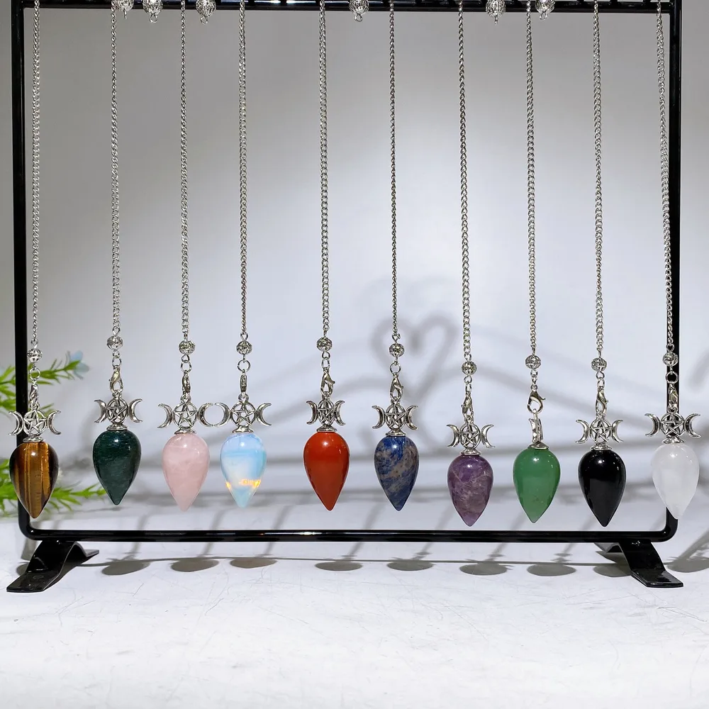25cm Crystal Pendulum Crystal Healing Bulk Wholesale