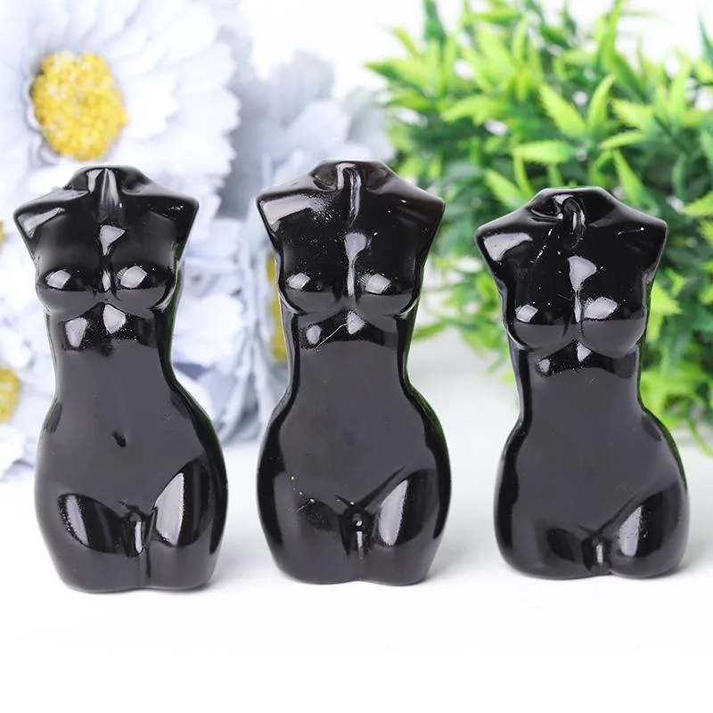 3" Black Obsidian Model Carving Best Crystal Wholesalers