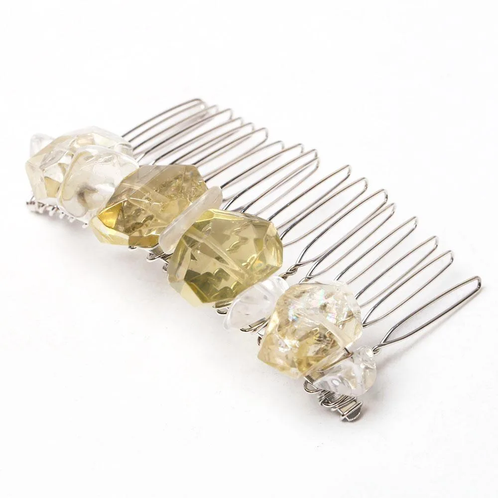 3“ Citrine Crystal Crown Comb Best Crystal Wholesalers