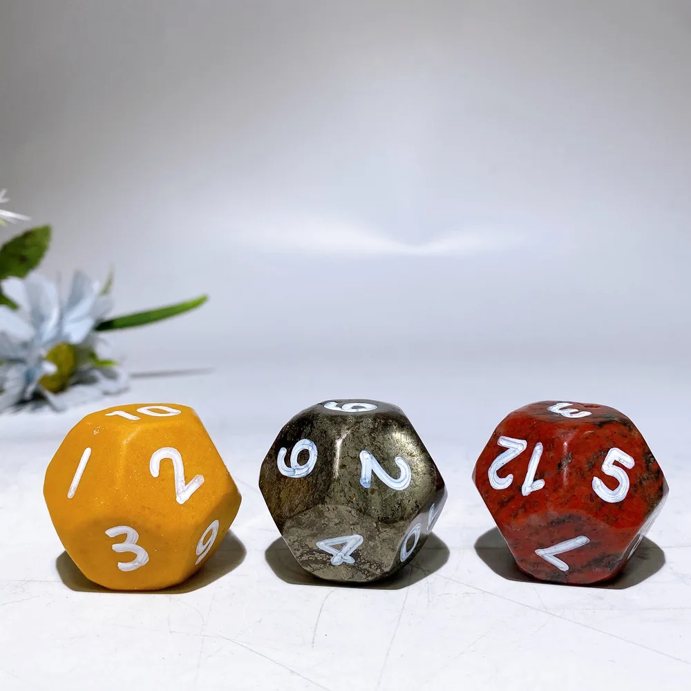 35mm Crystal 10 Faces Dice Carving Crystal Healing Bulk Wholesale