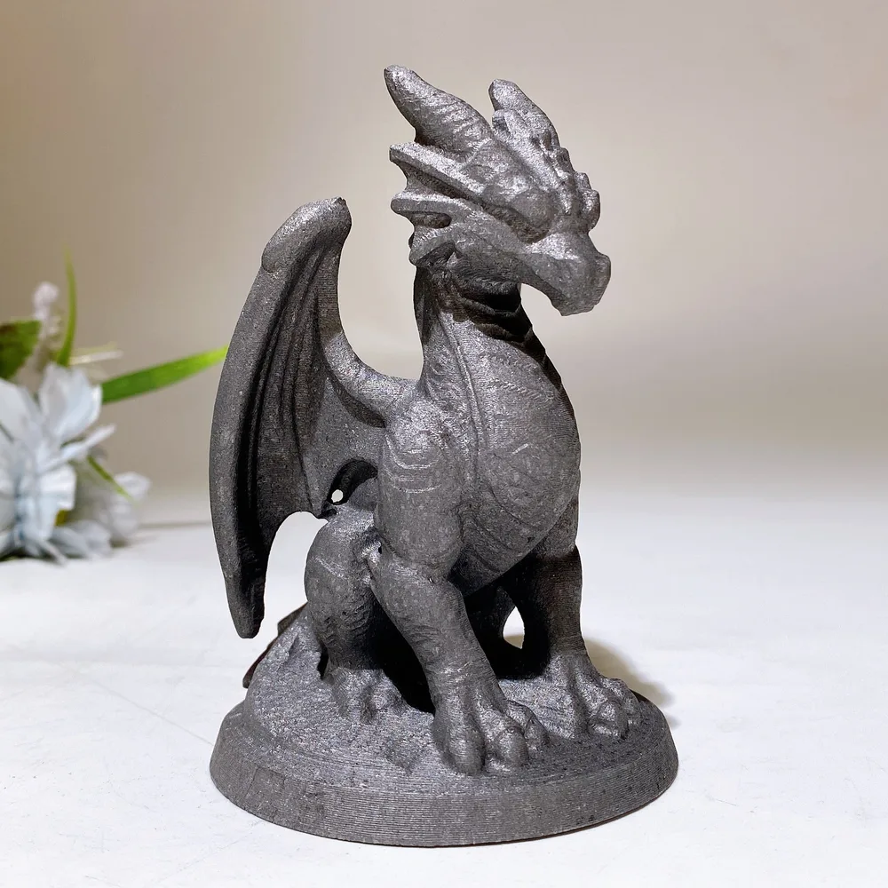 4.0" Schungite Dragon Carving Crystal Healing Bulk Wholesale