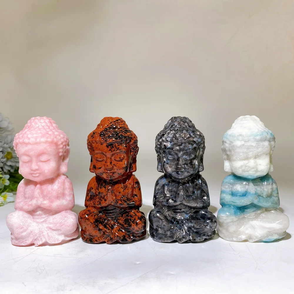 4.5" Crystal Buddha Carving Crystal Healing Bulk Wholesale