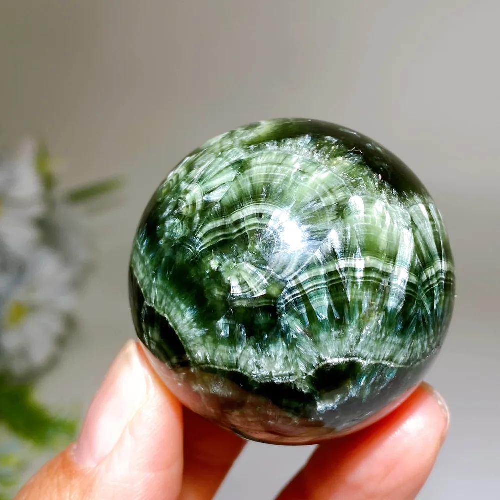 40mm Seraphinite Sphere Crystal Healing Bulk Wholesale