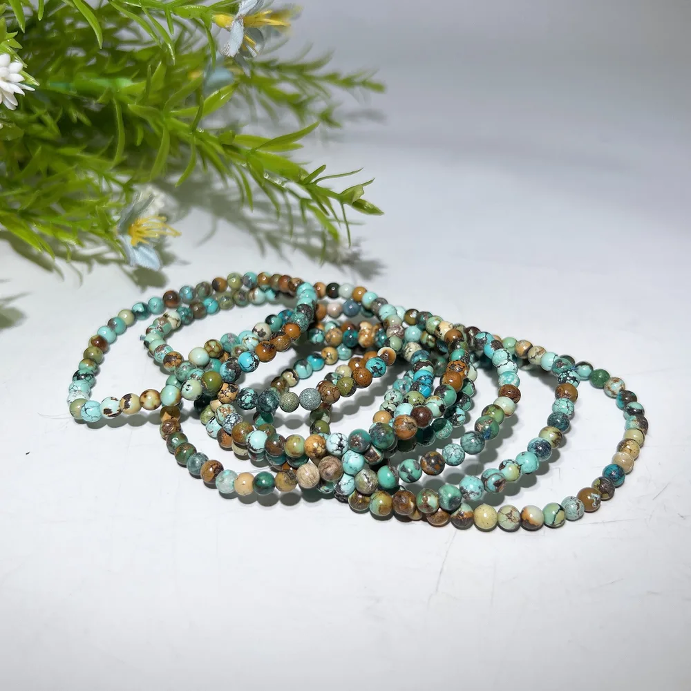 4mm Tourquoise Bracelets Crystal Healing Bulk Wholesale