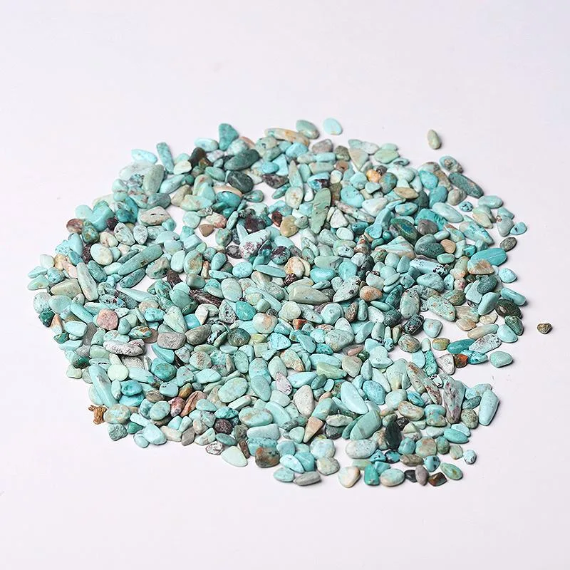 0.1kg 5-7mm Natural Turquoise Chips for Decoration Best Crystal Wholesalers