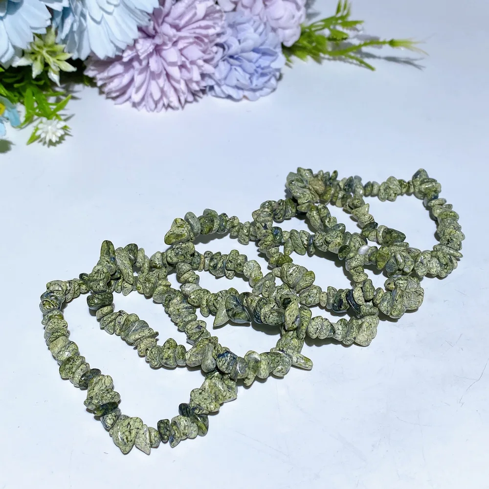 5-9mm Medicine King Chips Bracelet Crystal Healing Bulk Wholesale