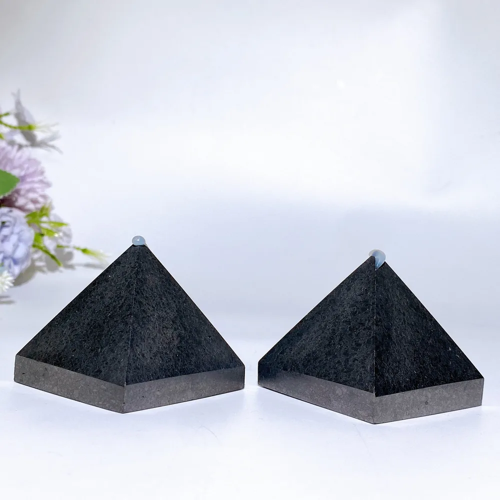 5cm Schungite Pyramid Carving Crystal Healing Bulk Wholesale