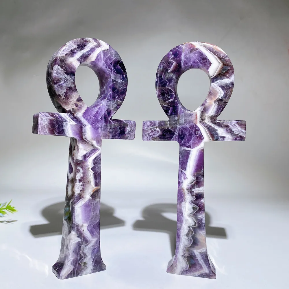 7.6" Dream Amethyst Anka Carving Crystal healing Bulk Wholesale