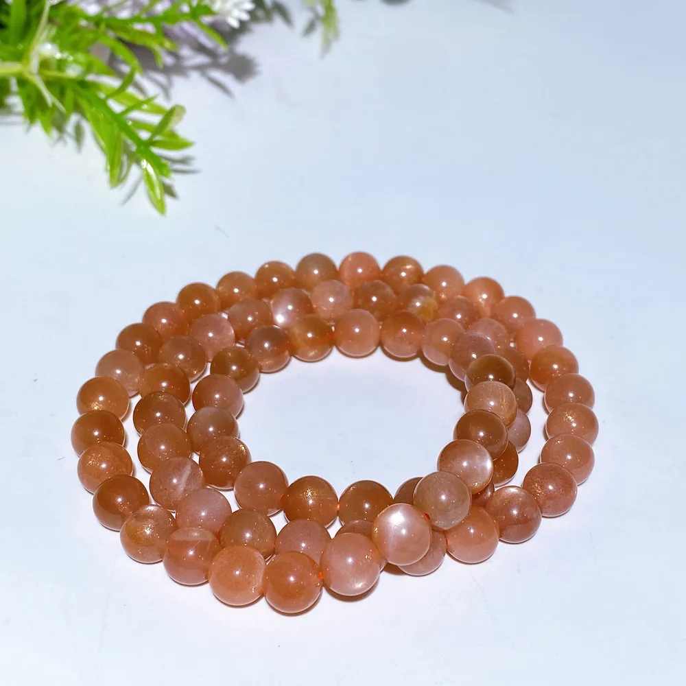 7.8mm Peach Moonstone Necklace Crystal healing Bulk Wholesale