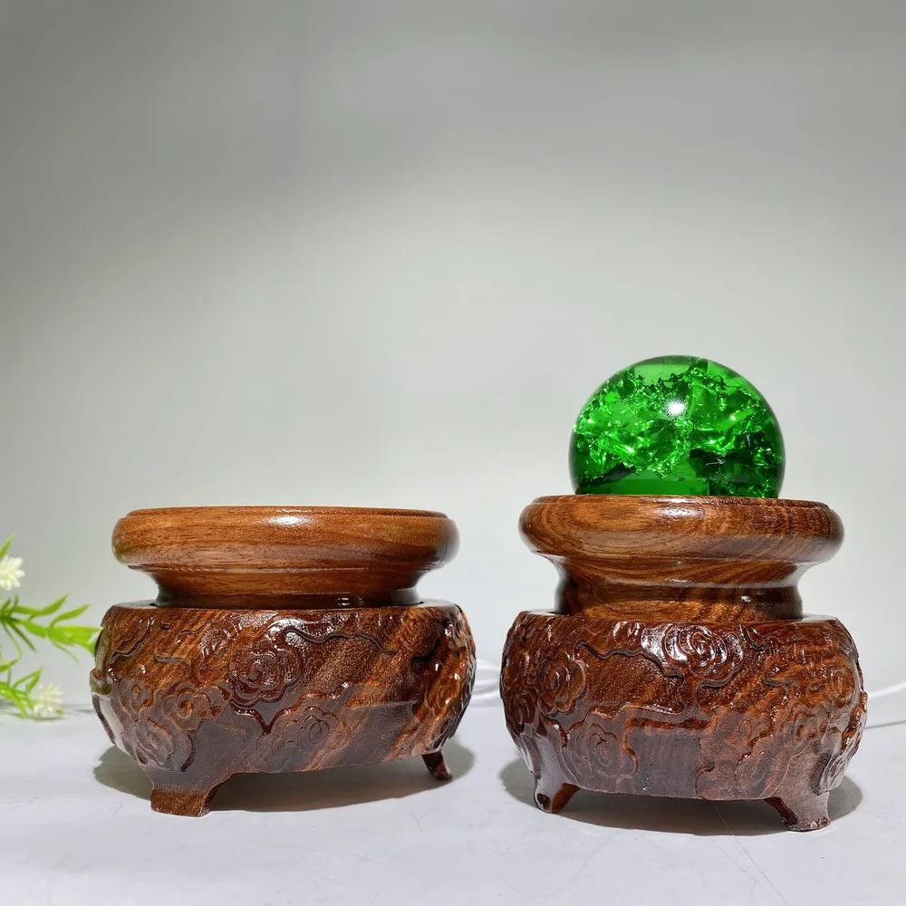 7-9cm Wooden Lamp Rotatable Stand with USB Crystal Healing Bulk Wholesale