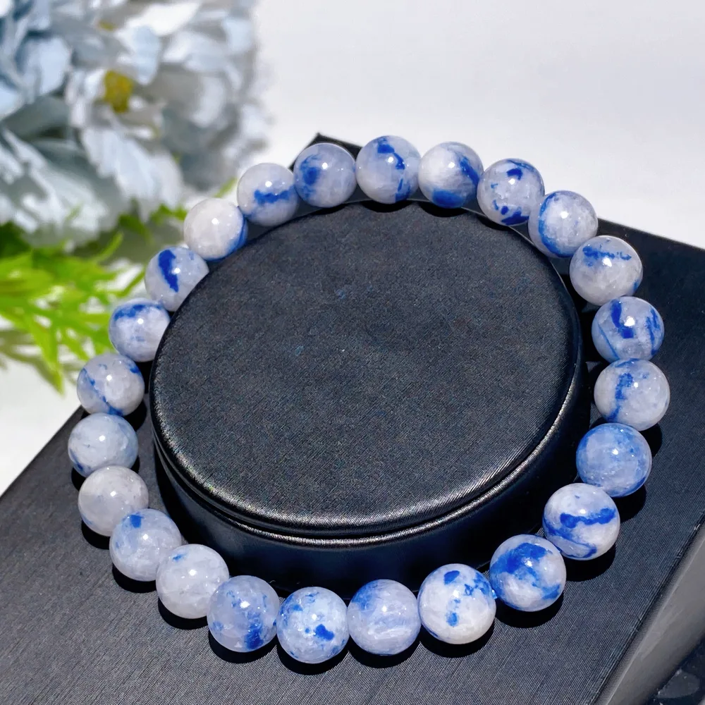 8-9mm Natural Demortierite Bracelet Crystal Healing Bulk Wholesale