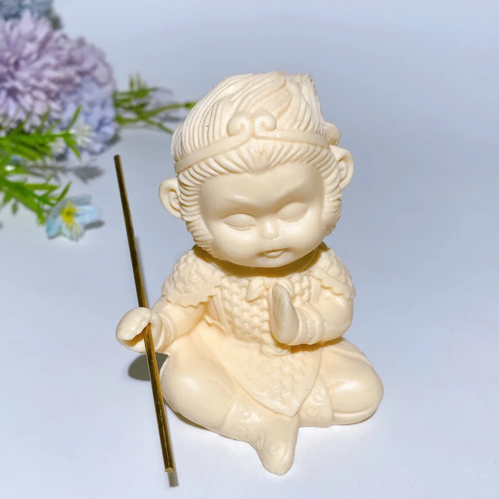 85mm Ivory Nut Wukong Carving Crystal Healing Bulk Wholesale