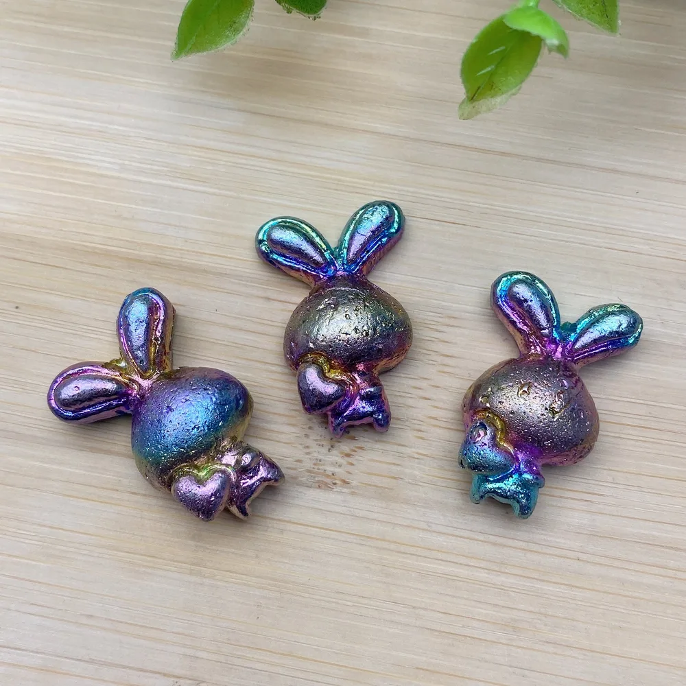Aura Bismuth Mini Rabbit Carvings Bulk Wholesale