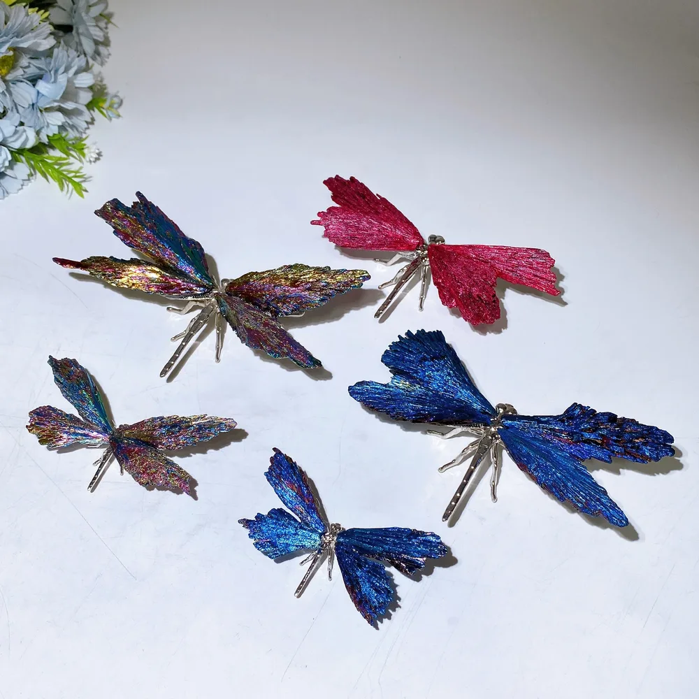 Aura Tourmaline Dragonfly Free Form Crystal Healing Bulk Wholesale
