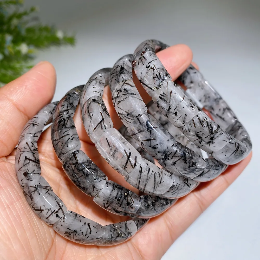 Black Tourmaline Bangle Crystal Healing Bulk Wholesale
