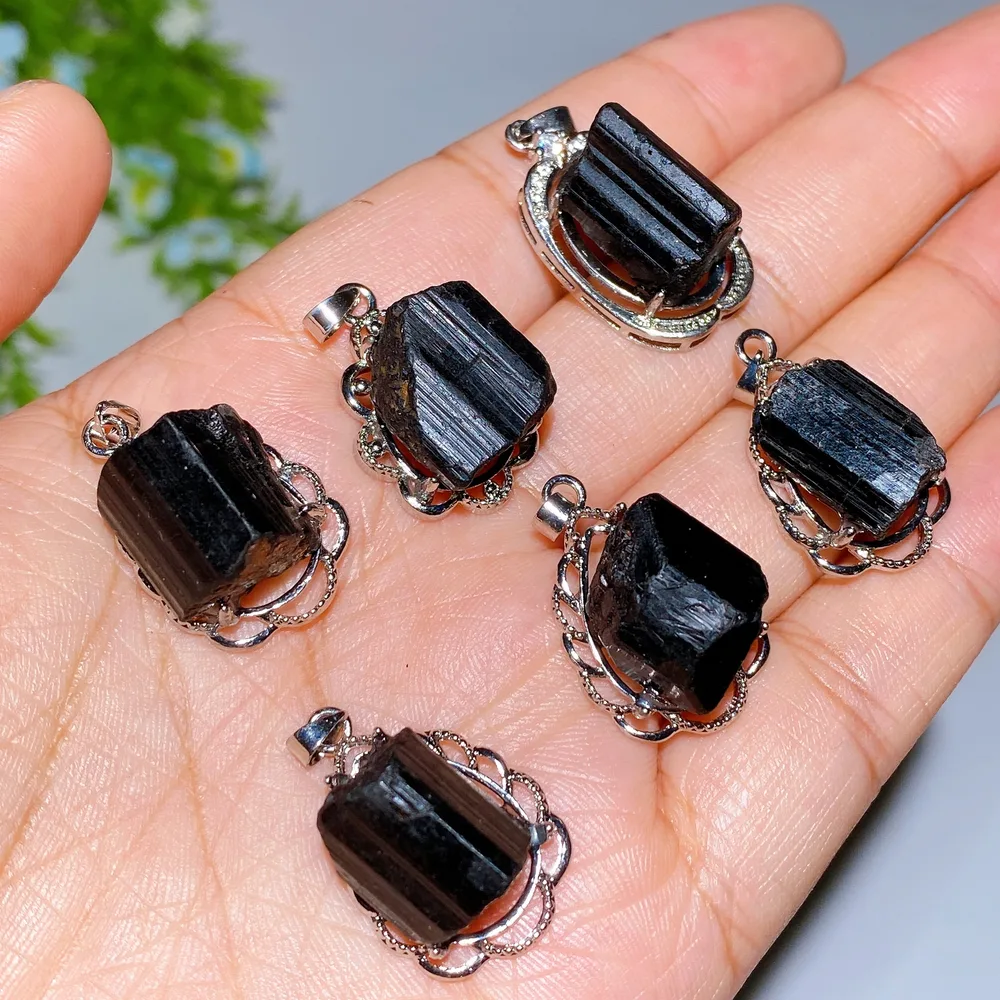 Black Tourmaline Pendant Crystal Healing Bulk Wholesale