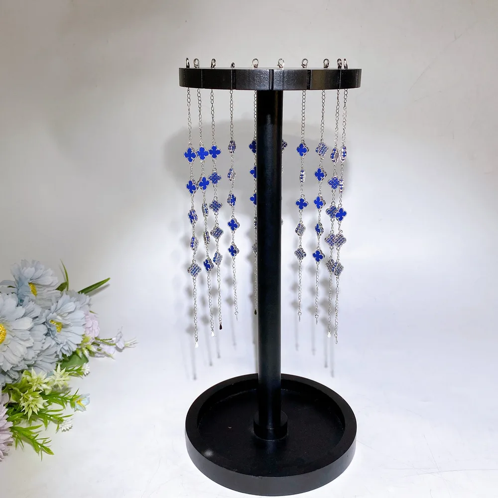 Black Wooden Pedulum Display Stand Crystal Healing Bulk Wholesale