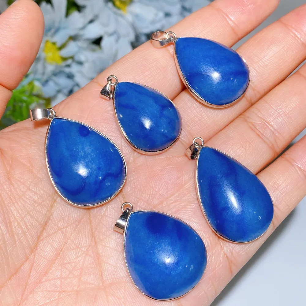 Blue Aventurine Water-drop Pendant Crystal Healing Bulk Wholesale