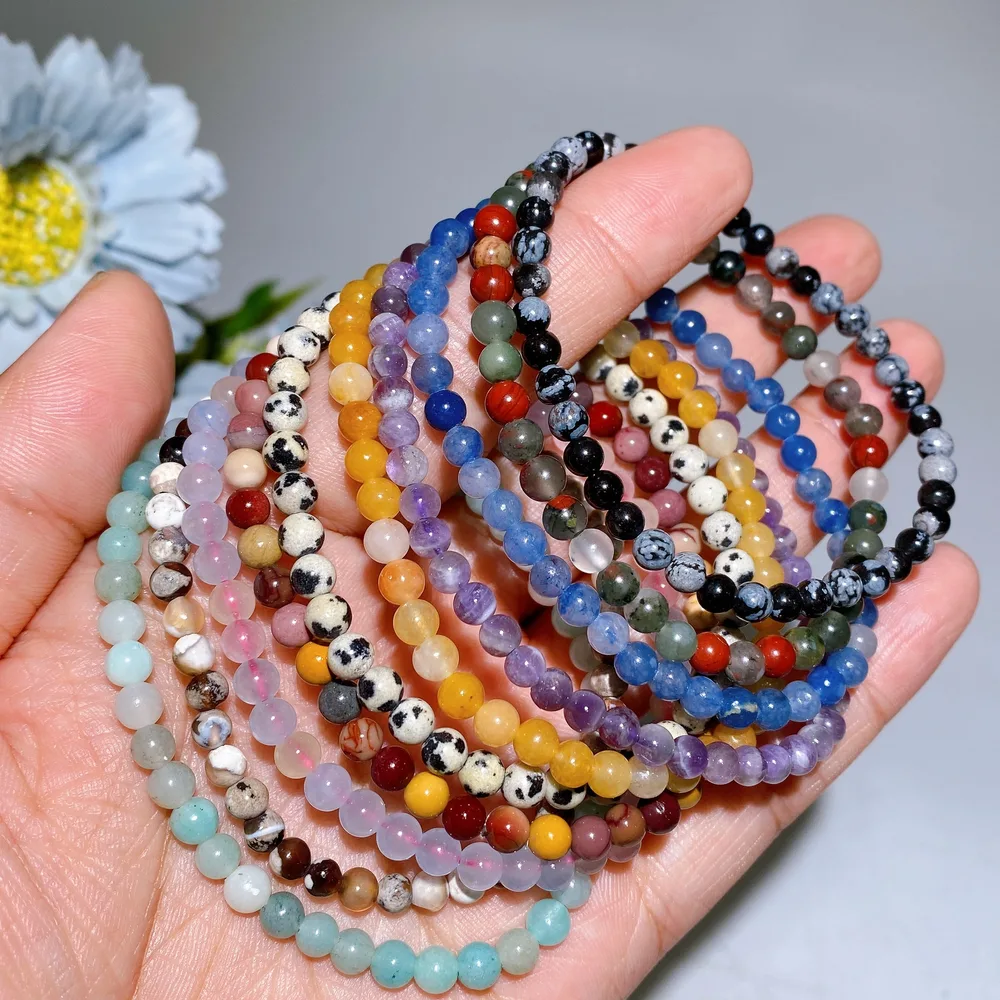 4mm Mixed Crystal Bracelet Bag Crystal Healing Bulk Wholesale