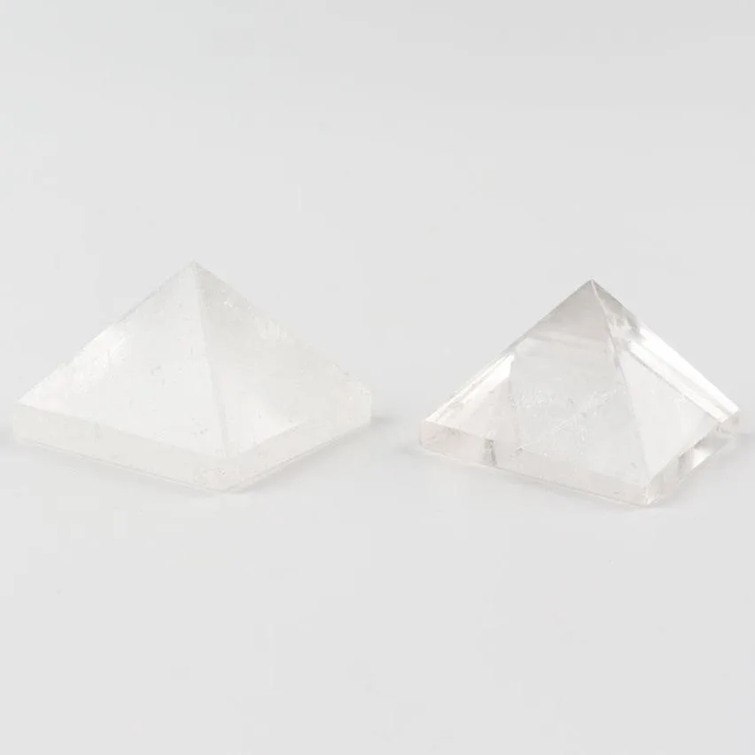 Clear Quartz Pyramid Carving