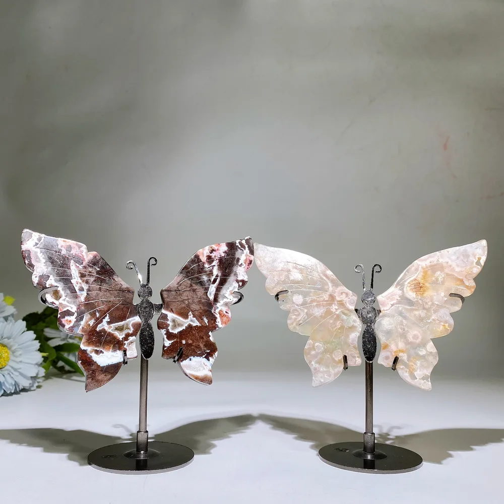 Crystal Butterfly Wings with Stand Crystal Healing Bulk Wholesale
