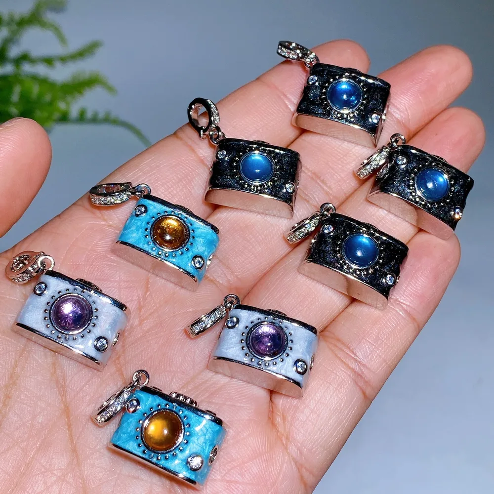 Crystal Camera Design Pendant Crystal Healing Bulk Wholesale