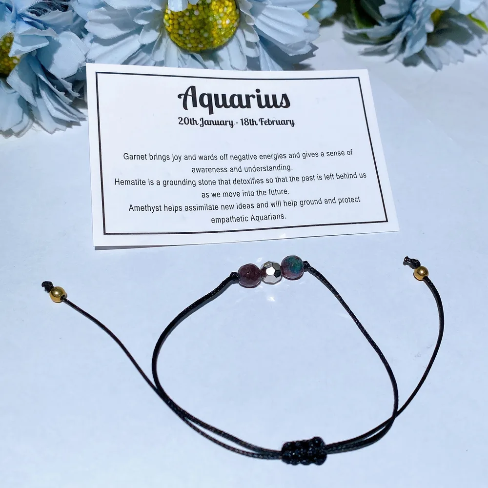 Crystal Constellation Adjustable Bracelet Crystal Healing Bulk Wholesale