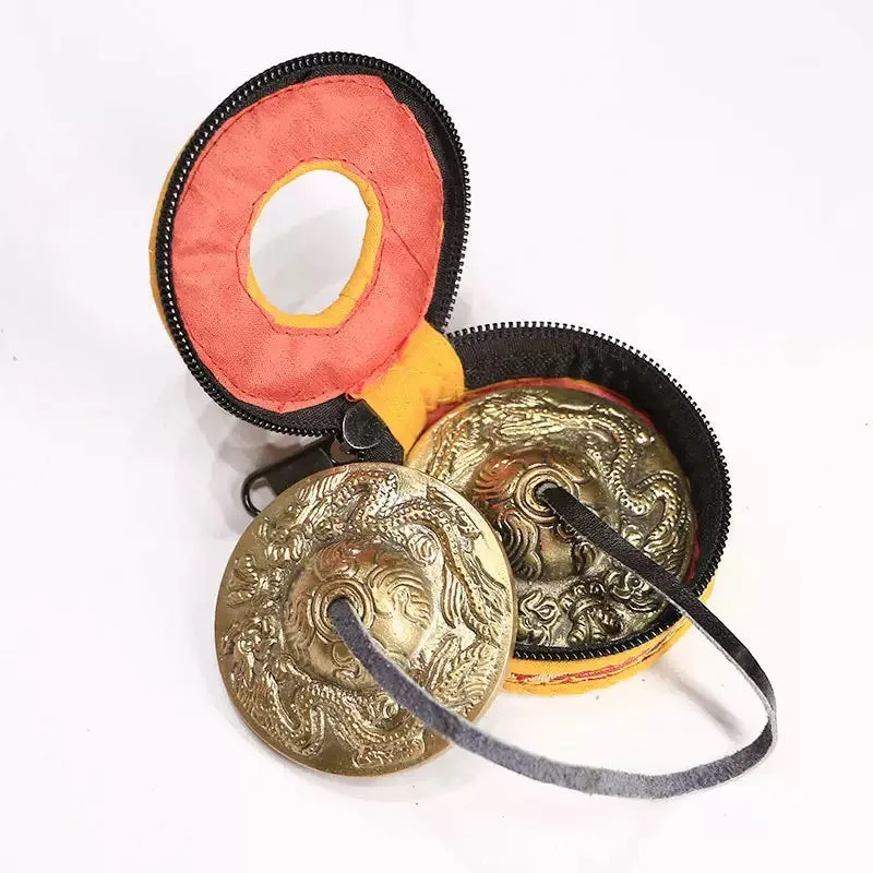 Gandhanra 6.5cm Tibetan Cymbals Yoga Mindfulness Bell Tingsha Bell Handmade in Nepal Crystal Healing Bulk Wholesale